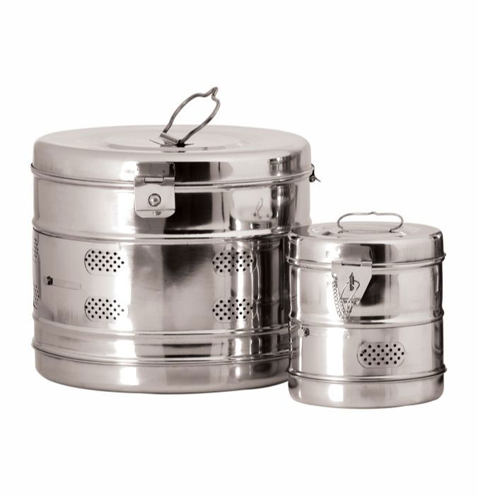 Dressing Drum S.S Heavy Jointed Anand Surgical Industries India Medzell