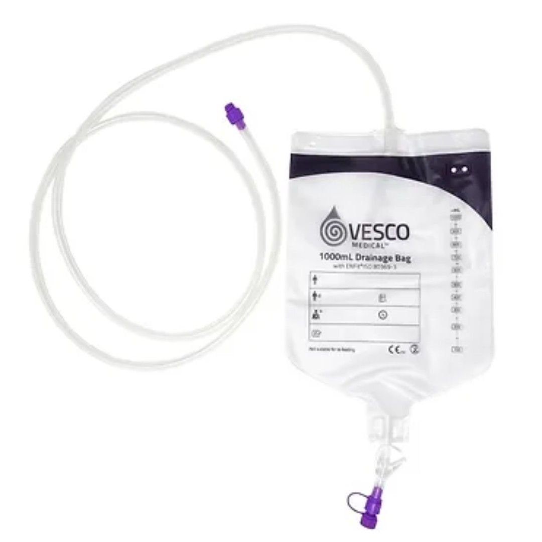 Enteral Drainage Bags with ENFit Vesco Medical Ireland